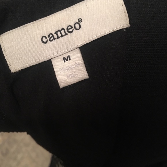 Modern open back black mini dress by Cameo - Picture 7 of 7